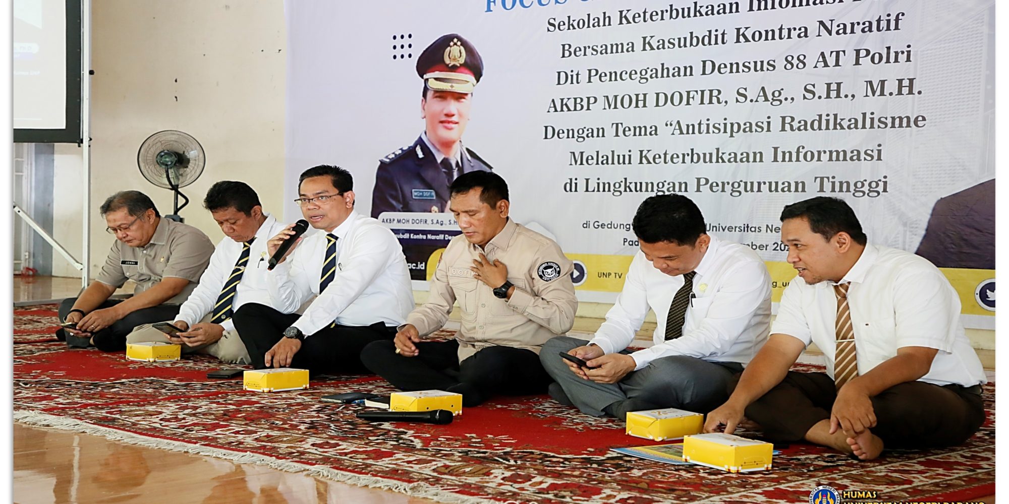 Gandeng Densus 88, Sekolah Keterbukaan Informasi UNP Gelar FGD Antisipasi Radikalisme Di Lingkungan Perguruan Tinggi